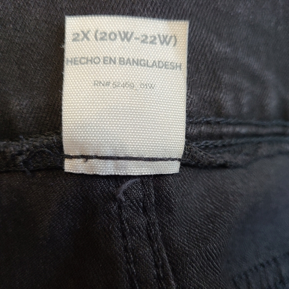 Terra & Sky Woman's Relaxed Fit Straight Leg Jeans,Size: 2X (20- 22)Colo… - Picture 7 of 13
